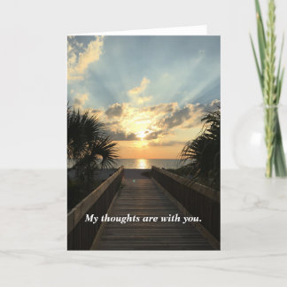 Thoughts Are With You Card