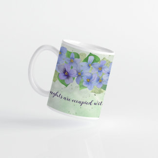 Thoughts of Love Violet Flower  Coffee Mug