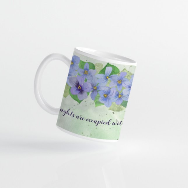 Thoughts of Love Violet Flower  Coffee Mug (Creator Uploaded)