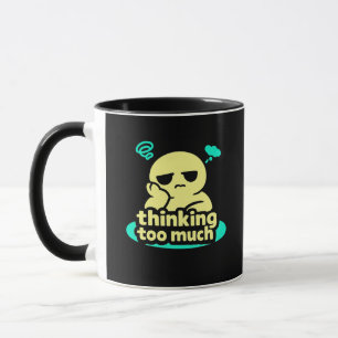 Thoughts on Repeat – Cute Overthinking Coffee Mug