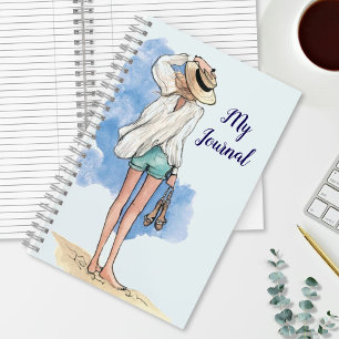 Thoughts on the Beach My Journal - Blue
