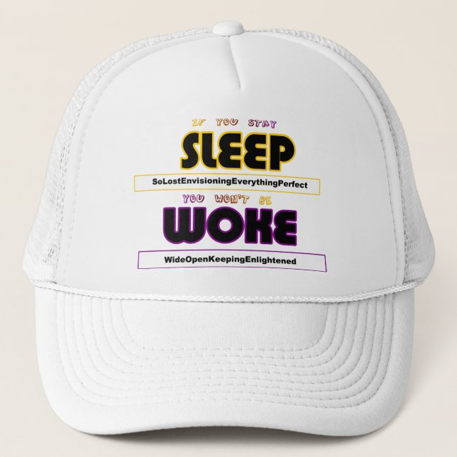 Thoughts Reveal Character  Trucker Hat (Front)