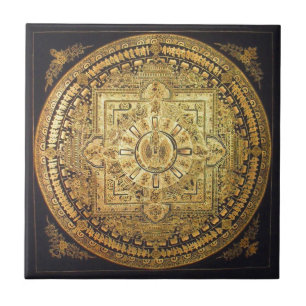 Thousand-Armed Avalokiteshvara Mandala Tile