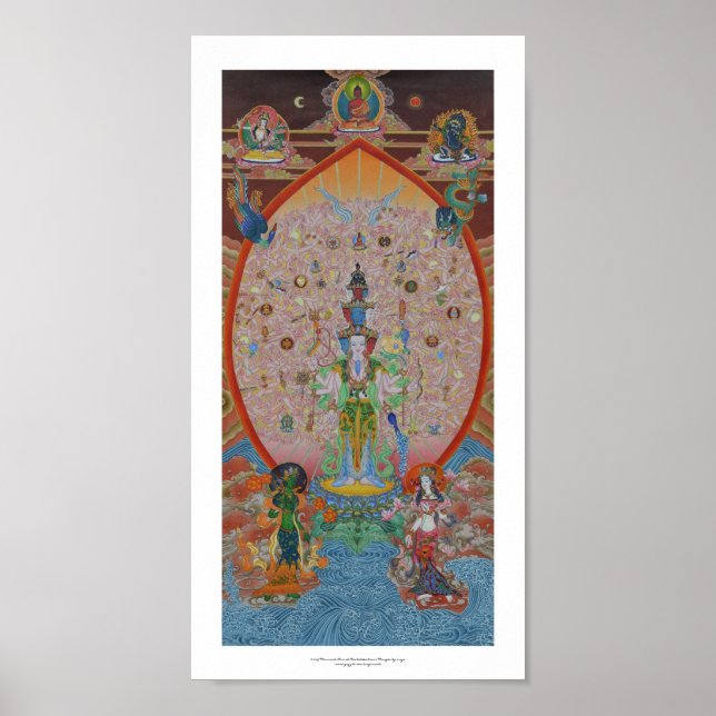 Thousand-Armed Avalokiteshvara Poster (Front)