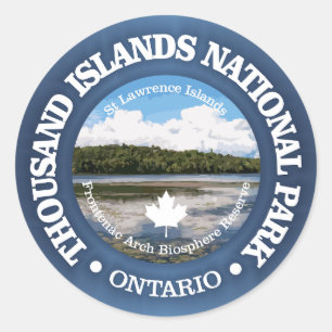 Thousand Islands NP Classic Round Sticker
