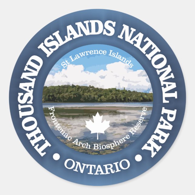 Thousand Islands NP Classic Round Sticker (Front)