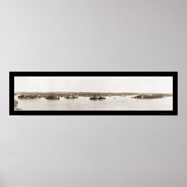 Thousand Islands NY Photo 1912 Poster (Front)