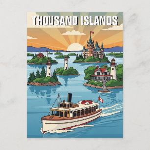 Thousand Islands Ontario Canada Postcard
