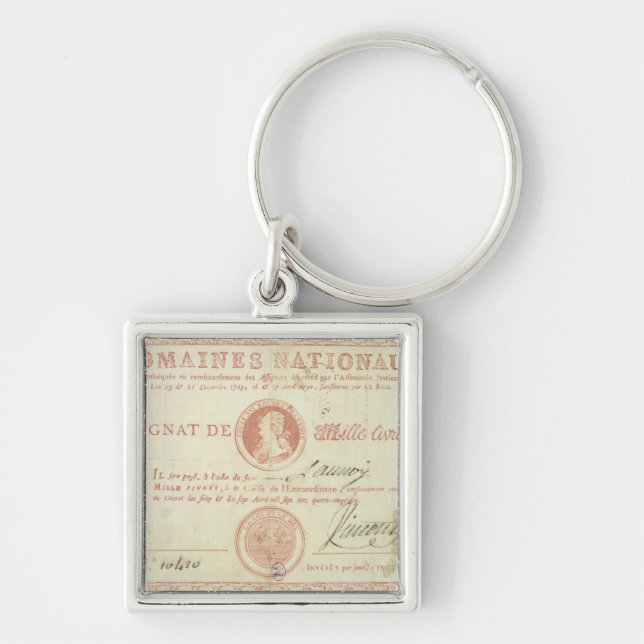 Thousand livre banknote with Louis XVI's Keychain (Front)