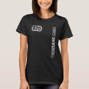 Thousand Oaks California 820 Area Code Vintage Ret T-Shirt