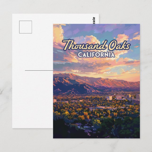 Thousand Oaks California Los Angeles Ventura Postcard (Front/Back)