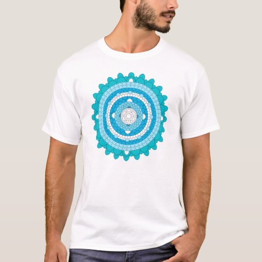 Thousand Petal Lotus Mandala as T Shirt