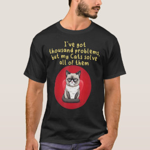 Thousand Problems but grouchy Cat Costume T-Shirt
