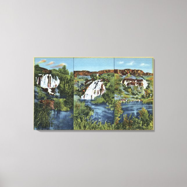 Thousand Springs, ID - Juniper, Wing, and Minnie Canvas Print (Front)