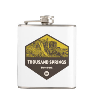 Thousand Springs State Park Idaho Hip Flask