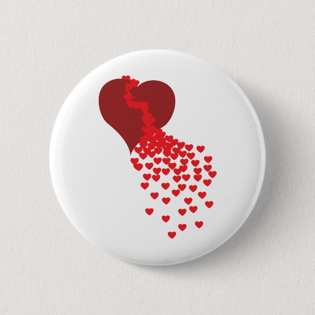 Thousands Of Hearts 2 Inch Round Button (Front)