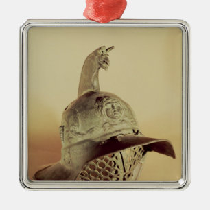 Thracian gladiator's helmet metal ornament