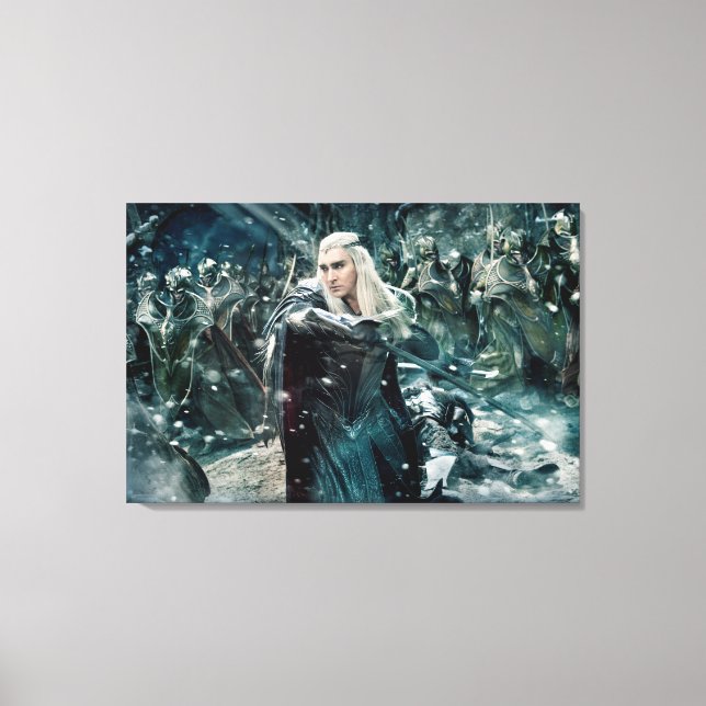Thranduil In Battle Canvas Print (Front)