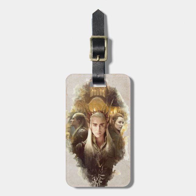 Thranduil, LEGOLAS GREENLEAF™, & TAURIEL™ Graphic Luggage Tag (Front Vertical)