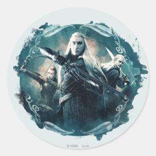 Thranduil, TAURIEL™, & LEGOLAS GREENLEAF™ Grap Classic Round Sticker