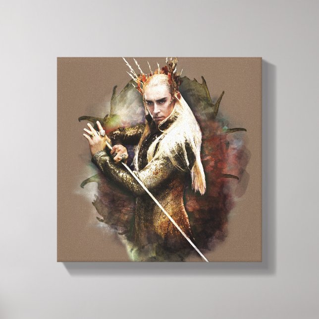 Thranduil With Sword Canvas Print (Front)