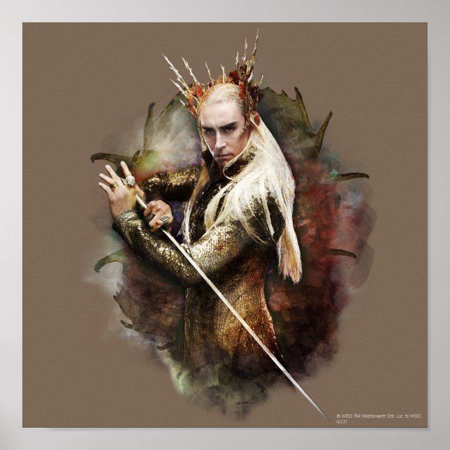 Thranduil With Sword Poster (Front)