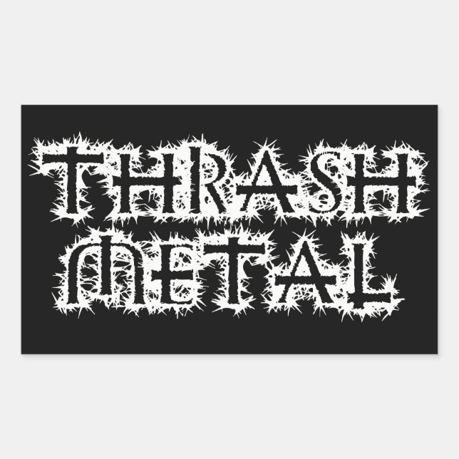 Thrash Metal Sticker (Front)