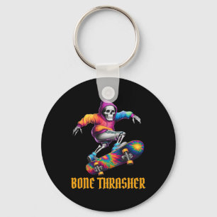 Thrasher Skeleton Halloween Costume  Keychain