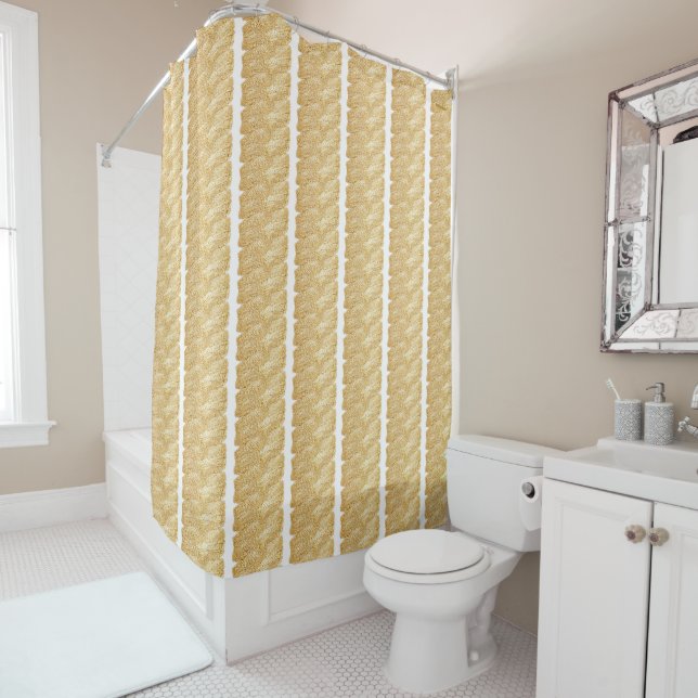 Thread of Gold Shower Curtain (In Situ)