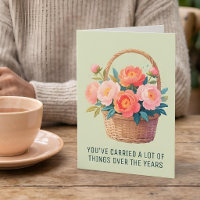 Thread-Painted Art | Peony Funny Mother's Day