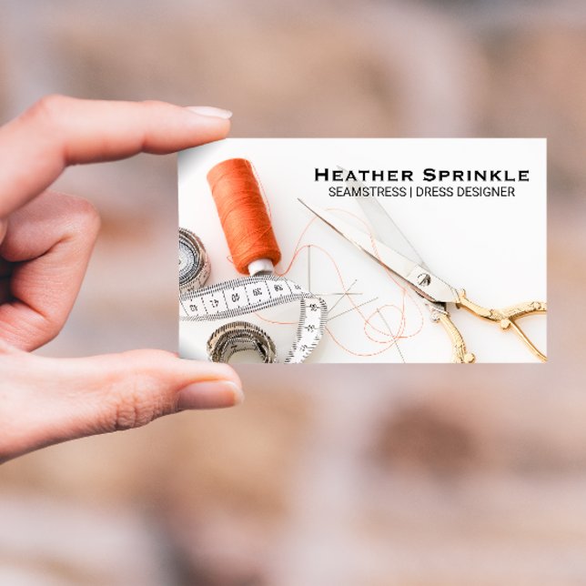 Thread Reels | Seamstress | Tailor Business Card (Creator Uploaded)
