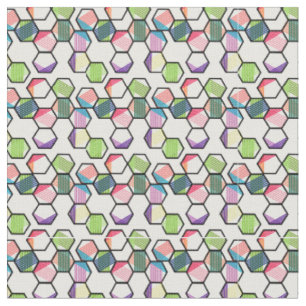 Threaded Hexagons Fabric