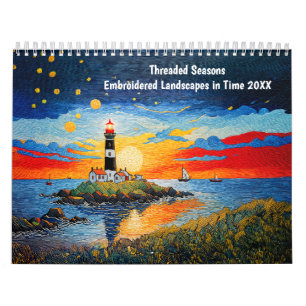 Threaded Seasons – Embroidered Landscapes in Time Calendar