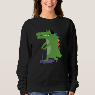 Threadless Andy Westface Croco Scooter Graphic Sweatshirt