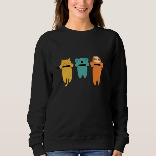 Threadless Andy Westface Hang In There Graphic Sweatshirt (Front)