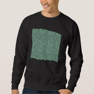 Threadless Emeline Hand Knit Mint Green Graphic Sweatshirt