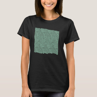Threadless Emeline Hand Knit Mint Green Graphic T-Shirt