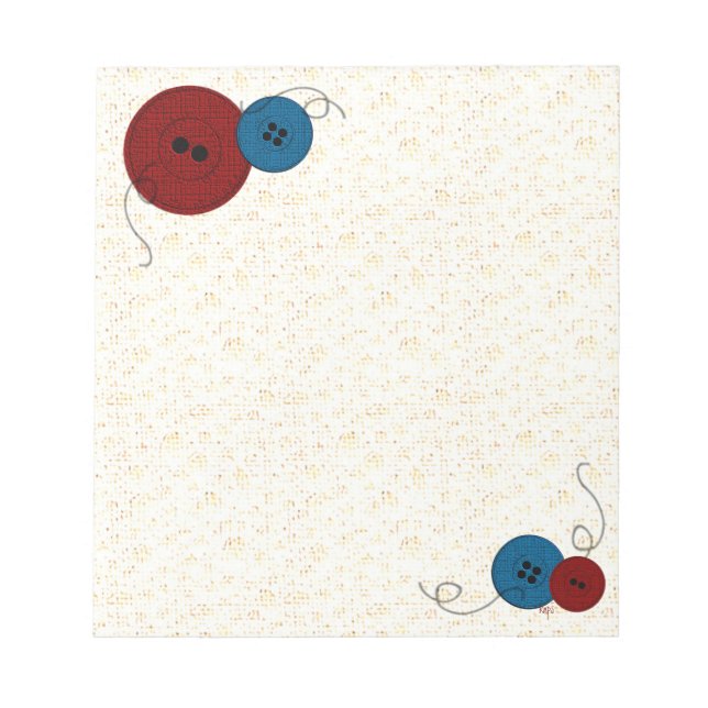 Threads and Buttons Notepad (Front)