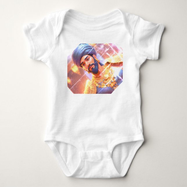 Threads of Expression: Unique T-SHIRT  Baby Bodysuit (Front)
