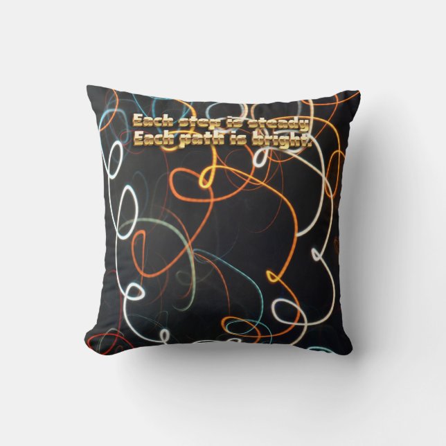 Threads of Motion • Decorative Pillow (Front)