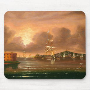 Threatening Sky, Bay of New York Mouse Pad