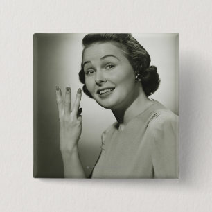 Three 2 Inch Square Button