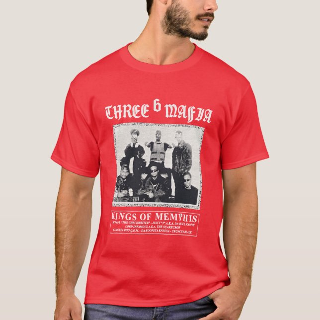 Three 6 Mafia friend T-Shirt (Front)