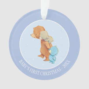 Three Adorable Bear Friends Ornament