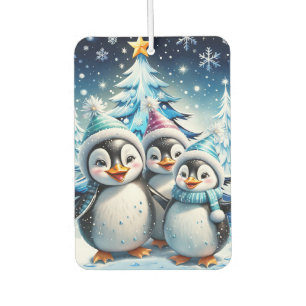 Three adorable penguins air freshener
