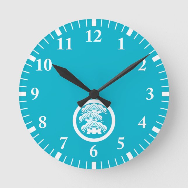 Three-æwith arashi L in circle Round Clock (Front)