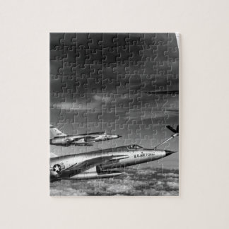 Three Air Force F-105 Thunderchief pilots enroute Jigsaw Puzzle