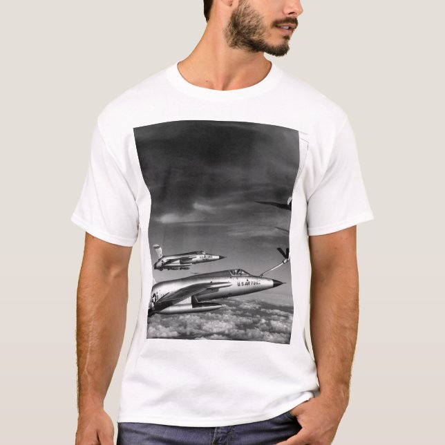 Three Air Force F-105 Thunderchief pilots enroute T-Shirt (Front)