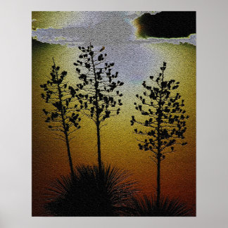 Three Amigos Sunset Poster/Print Poster