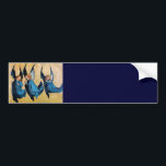 THREE ANGELS IN BLUE BUMPER STICKER<br><div class="desc">Elegant,  artistic and classic design rielaborated from a Renaissance painting.</div>